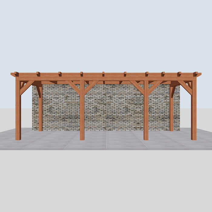 Douglas Aanbouwveranda - 670x305cm - Volledig op Maat - Rechts - vooraanzicht