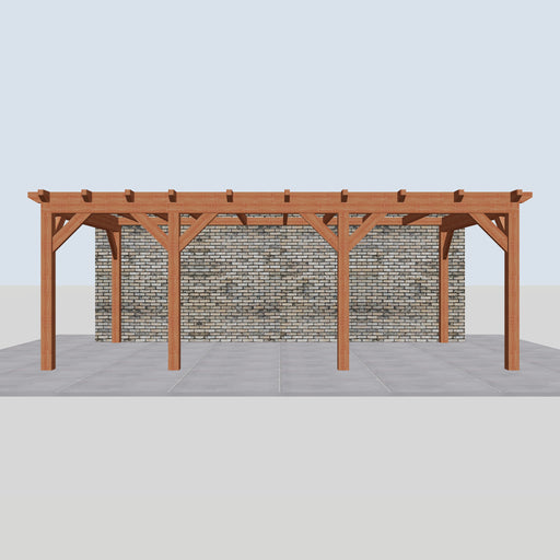 Douglas Aanbouwveranda - 670x370cm - Volledig op Maat - Links - vooraanzicht