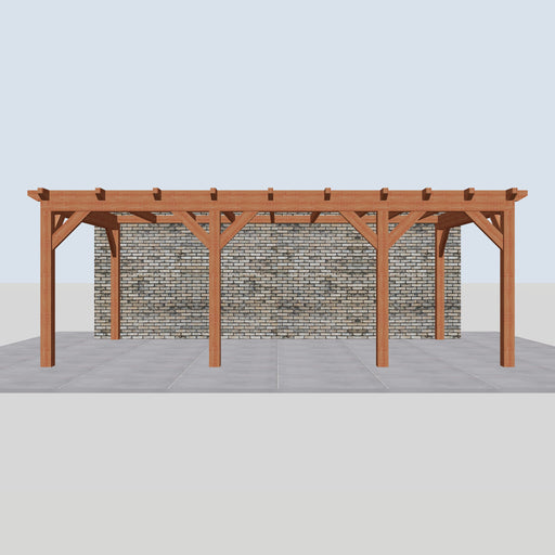 Douglas Aanbouwveranda - 670x370cm - Volledig op Maat - Rechts - vooraanzicht