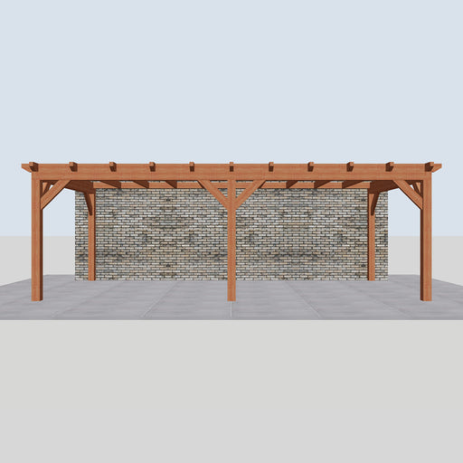 Douglas Aanbouwveranda - 725x370cm - Volledig op Maat - vooraanzicht