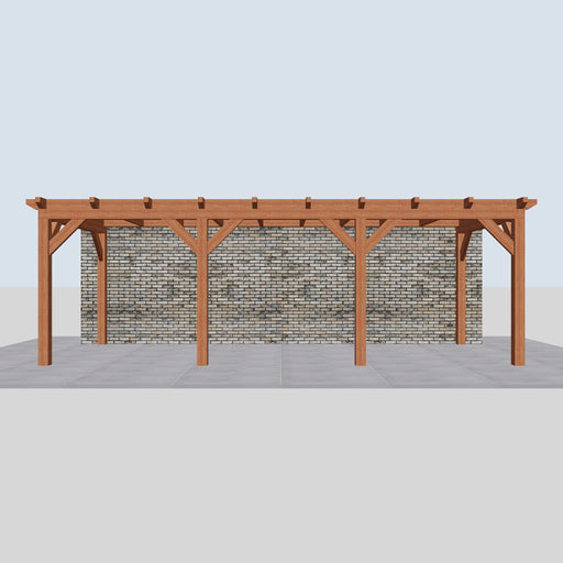 Douglas Aanbouwveranda - 730x305cm - Volledig op Maat - vooraanzicht