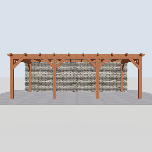 Douglas Aanbouwveranda - 730x370cm - Volledig op Maat - vooraanzicht