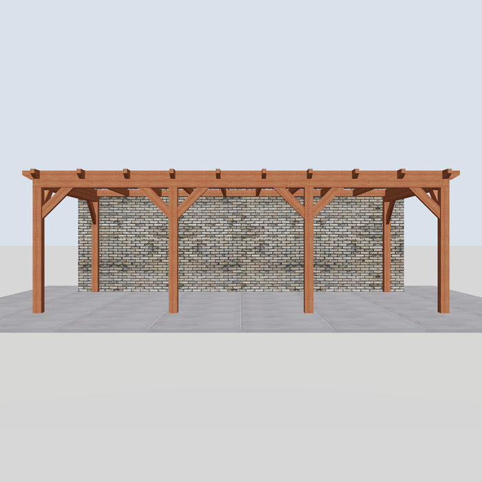 Douglas Aanbouwveranda - 730x370cm - Volledig op Maat - vooraanzicht