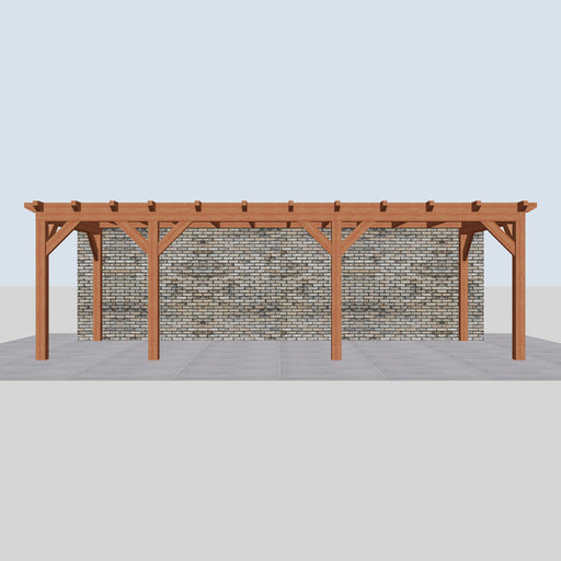 Douglas Aanbouwveranda - 775x305cm - Volledig op Maat - Links - vooraanzicht
