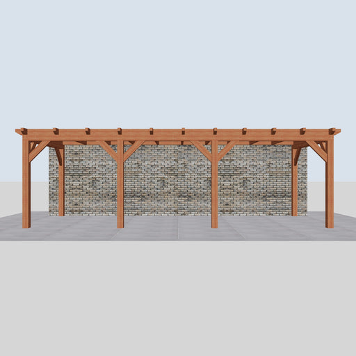 Douglas Aanbouwveranda - 780x305cm - Volledig op Maat - Rechts - vooraanzicht
