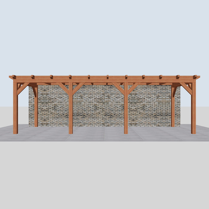 Douglas Aanbouwveranda - 780x305cm - Volledig op Maat - Rechts - vooraanzicht