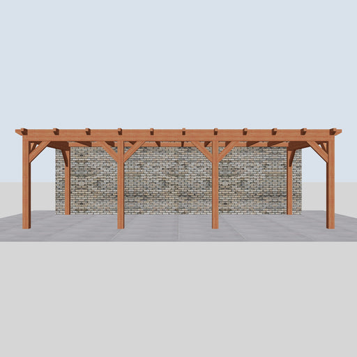 Douglas Aanbouwveranda - 780x370cm - Volledig op Maat - Rechts - vooraanzicht