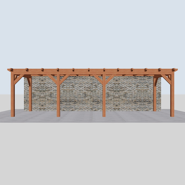 Douglas Aanbouwveranda - 845x305cm - Volledig op Maat - Rechts - vooraanzicht