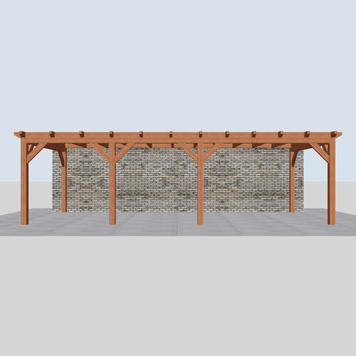 Douglas Aanbouwveranda - 845x370cm - Volledig op Maat - Rechts - vooraanzicht