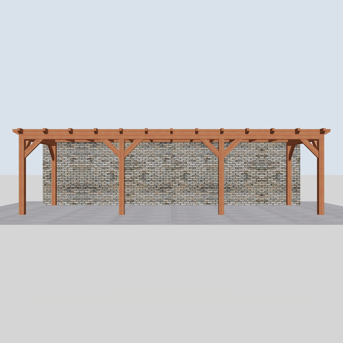 Douglas Aanbouwveranda - 890x305cm - Volledig op Maat - vooraanzicht