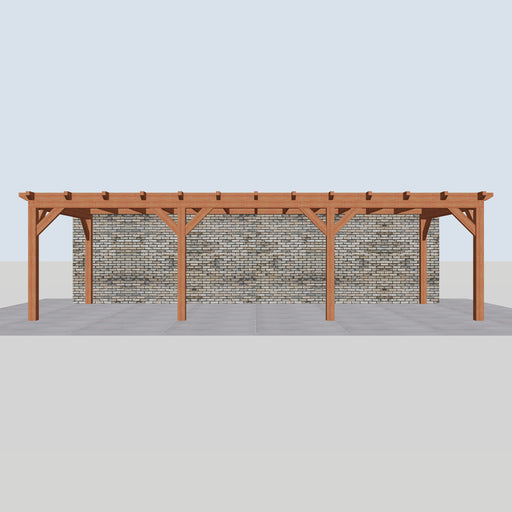 Douglas Aanbouwveranda - 890x370cm - Volledig op Maat - vooraanzicht