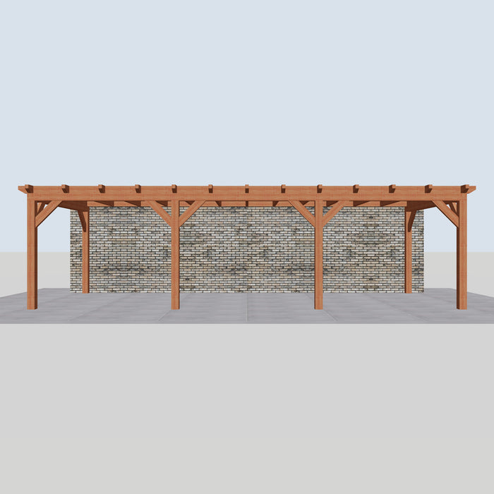 Douglas Aanbouwveranda - 890x370cm - Volledig op Maat - vooraanzicht