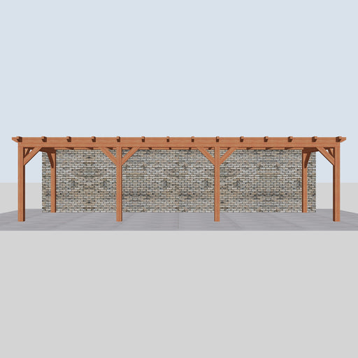 Douglas Aanbouwveranda - 950x305cm - Volledig op Maat - Rechts - vooraanzicht