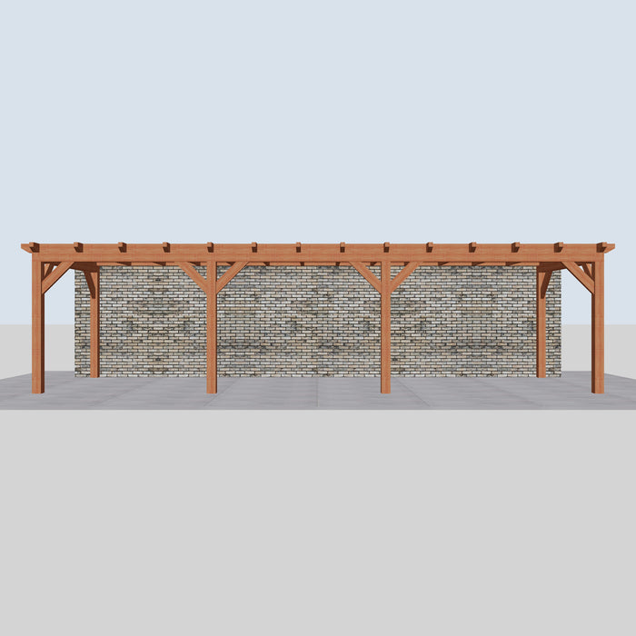 Douglas Aanbouwveranda - 950x305cm - Volledig op Maat - Rechts - vooraanzicht