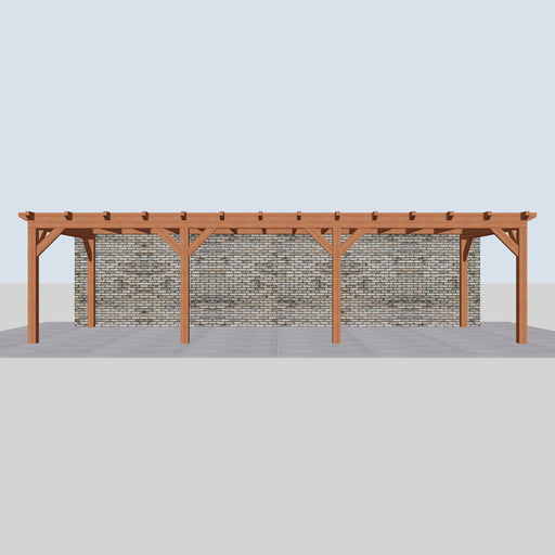 Douglas Aanbouwveranda - 950x370cm - Volledig op Maat - Rechts - vooraanzicht