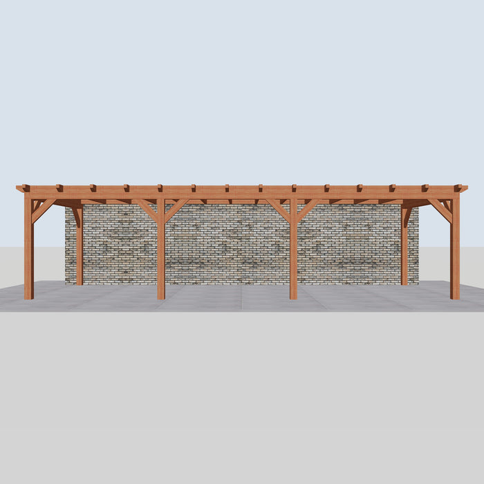 Douglas Aanbouwveranda - 950x370cm - Volledig op Maat - Rechts - vooraanzicht
