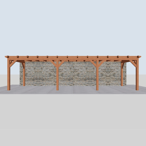 Douglas Aanbouwveranda - 950x370cm - Volledig op Maat - Links - vooraanzicht
