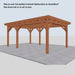 Douglas Overkapping Landelijk Classic - 550x370cm - Volledig op Maat - inclusief dakbeschot en boeidelen