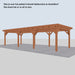 Douglas Overkapping Landelijk Classic - 950x370cm - Volledig op Maat - inclusief dakbeschot en boeidelen
