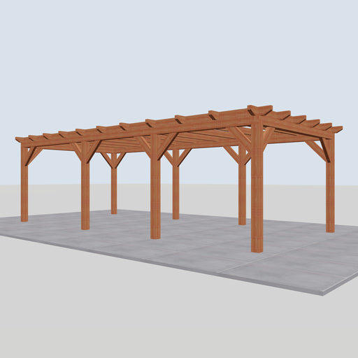 Douglas Overkapping Landelijk Classic - 780x370cm - Volledig op Maat - rechterzijaanzicht