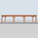 Douglas Overkapping Landelijk Classic - 1080x305cm - Volledig op Maat - vooraanzicht