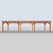 Douglas Overkapping Landelijk Classic - 1080x370cm - Volledig op Maat - vooraanzicht