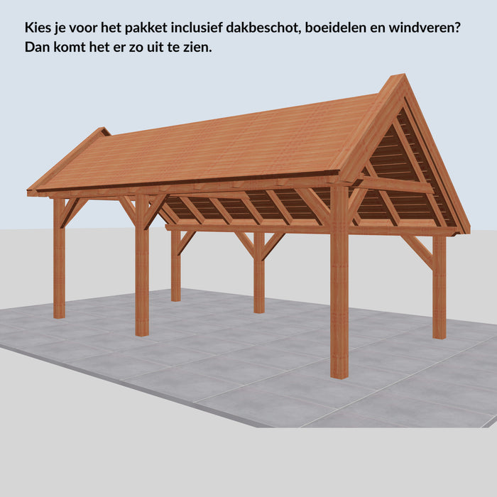 Douglas Kapschuur Landelijk Classic - 650x305cm - Volledig op Maat - inclusief dakbeschot, boeidelen en windveren