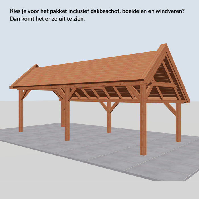 Douglas Kapschuur Landelijk Classic - 765x305cm - Volledig op Maat - inclusief dakbeschot, boeidelen en windveren