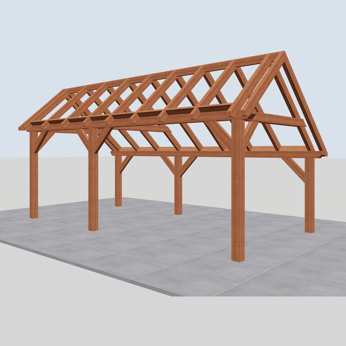 Douglas Kapschuur Landelijk Classic - 650x305cm - Volledig op Maat - rechterzijaanzicht