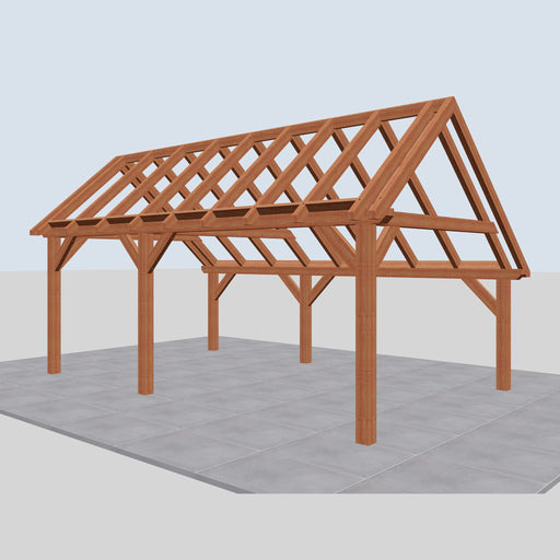 Douglas Kapschuur Landelijk Classic - 650x370cm - Volledig op Maat - rechterzijaanzicht