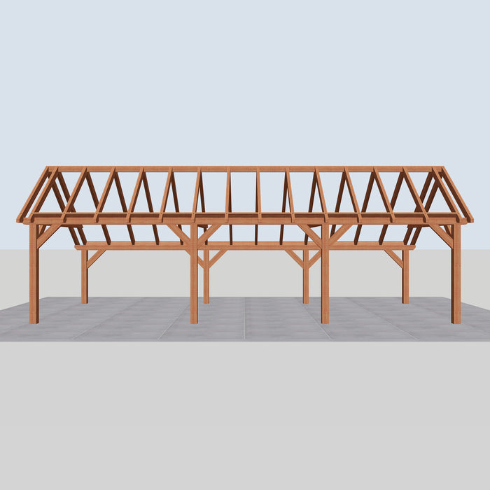 Douglas Kapschuur Landelijk Classic - 990x370cm - Volledig op Maat - vooraanzicht