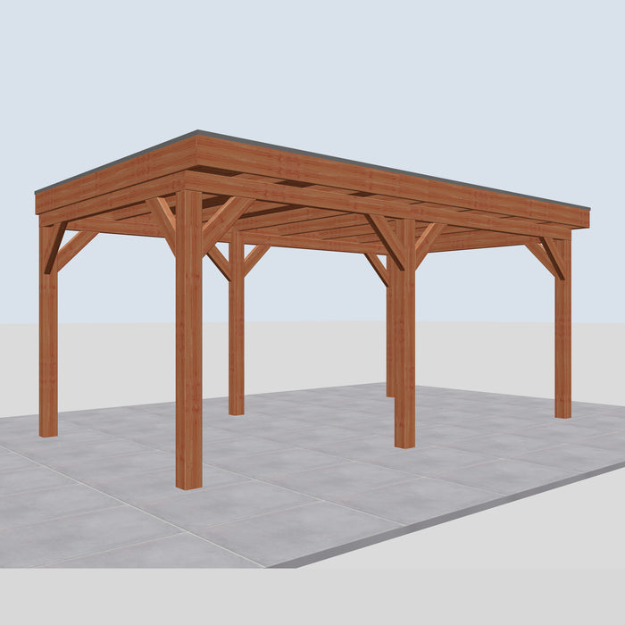 Douglas Overkapping Calabri Classic - 550x335cm - linkerzijaanzicht
