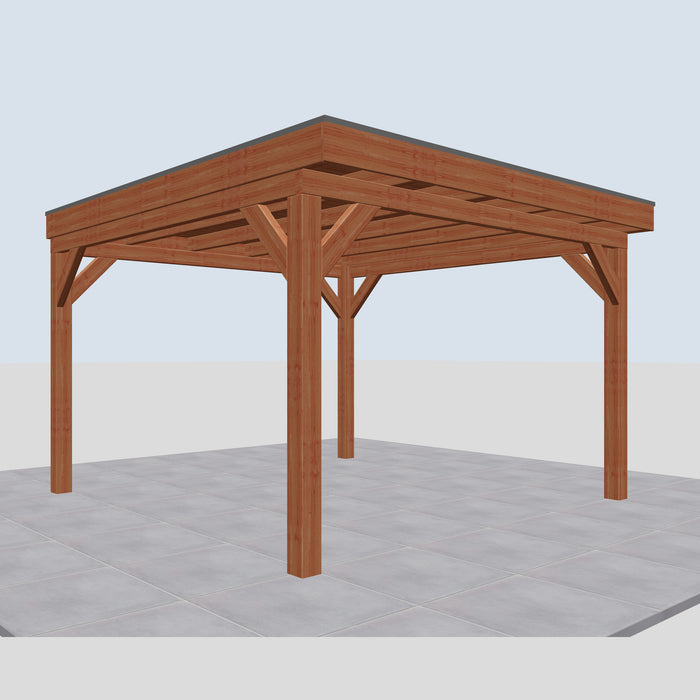 Douglas Overkapping Carpi Classic - 380x395cm - linkerzijaanzicht