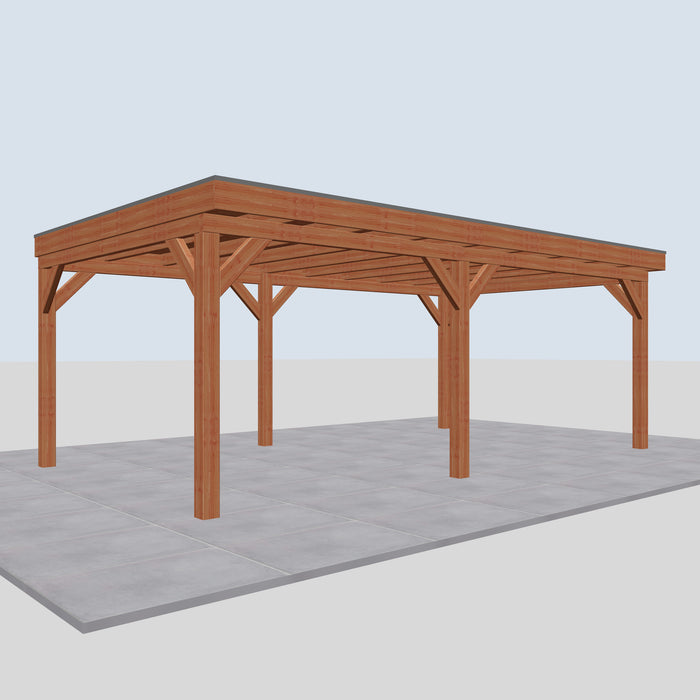 Douglas Overkapping Cino Classic - 670x395cm - linkerzijaanzicht