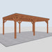 Douglas Overkapping Cino Classic - 670x395cm - linkerzijaanzicht