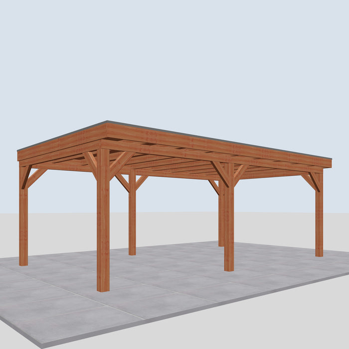 Douglas Overkapping Cino Classic - 670x395cm - linkerzijaanzicht