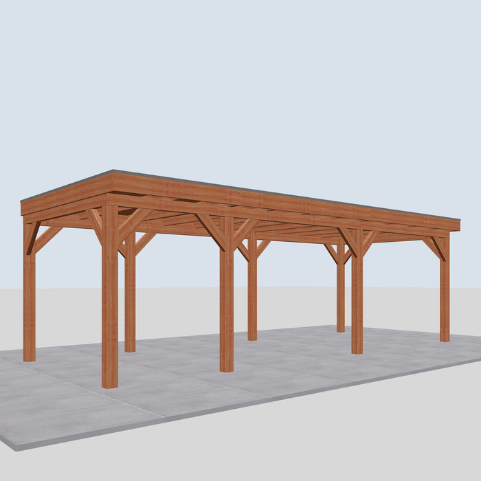 Douglas Overkapping Garda Classic - 780x335cm - linkerzijaanzicht