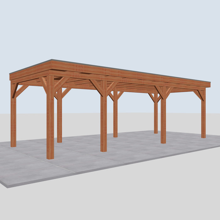 Douglas Overkapping Garda Classic - 780x335cm - linkerzijaanzicht