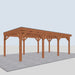 Douglas Overkapping Gros Classic - 740x395cm - linkerzijaanzicht