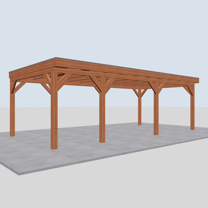 Douglas Overkapping Lago Classic - 780x395cm - linkerzijaanzicht