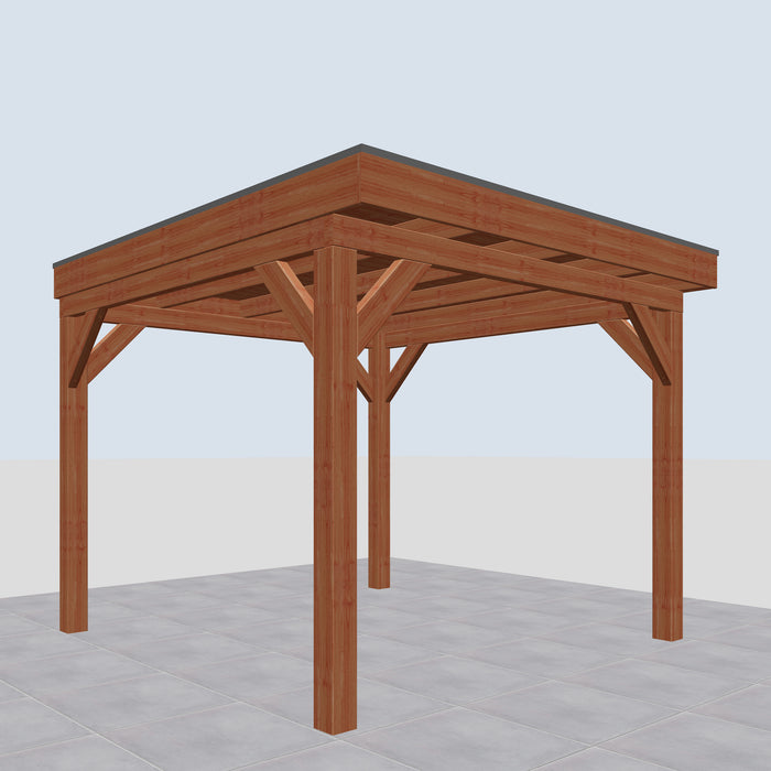 Douglas Overkapping Lano Classic - 315x335cm - linkerzijaanzicht