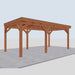 Douglas Overkapping Lermo Classic - 615x335cm - linkerzijaanzicht