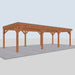 Douglas Overkapping Levo Classic - 895x395cm - linkerzijaanzicht