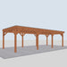 Douglas Overkapping Levo Classic - 895x395cm - linkerzijaanzicht