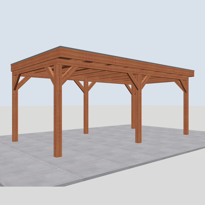 Douglas Overkapping Milano Classic - 605x335cm - linkerzijaanzicht