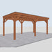 Douglas Overkapping Milano Classic - 605x335cm - linkerzijaanzicht