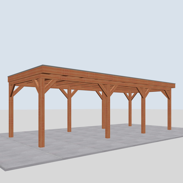 Douglas Overkapping Monza Classic - 790x335cm - linkerzijaanzicht