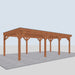 Douglas Overkapping Novi Classic - 790x395cm - linkerzijaanzicht