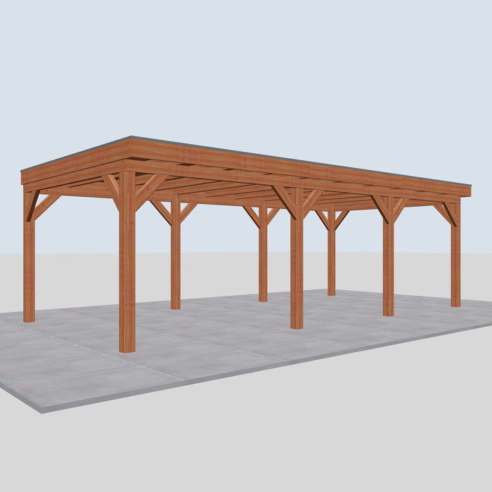 Douglas Overkapping Novi Classic - 790x395cm - linkerzijaanzicht
