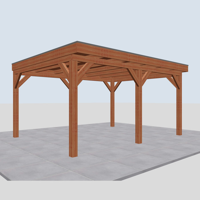 Douglas Overkapping Pietro Classic - 500x395cm - linkerzijaanzicht